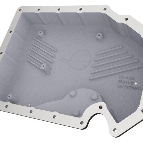 aFe Power 05-19 VW 1.8L/2.0L w/o Oil Sensor Engine Oil Pan Black POWER Street Series w/ Machined Fins - Image 4