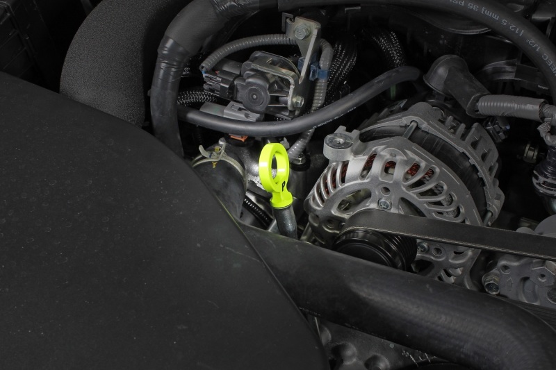 PERRIN 15-26 Subaru WRX & 13-26 BRZ/FR-S/86/GR86 Dipstick Handle Loop Style - Neon Yellow - Image 5