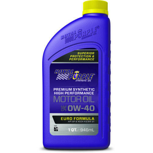Royal Purple Premium Synthetic High Performance Euro Formula 0W40 Motor Oil - 1 Quart