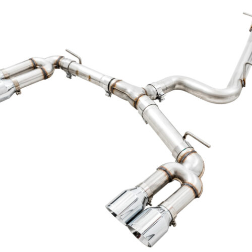 AWE Tuning Track Edition Exhaust w/Chrome Silver Tips 102mm for Audi 8V S3