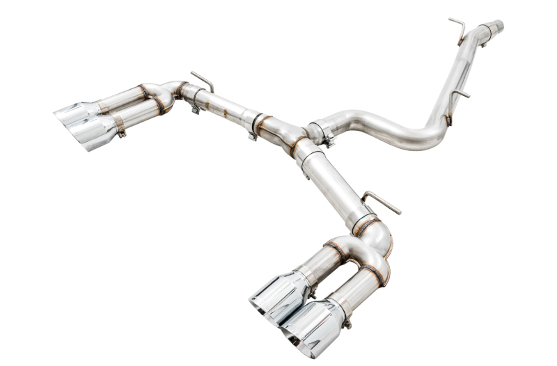 AWE Tuning Track Edition Exhaust w/Chrome Silver Tips 102mm for Audi 8V S3