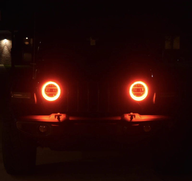 ORACLE Lighting Jeep Wrangler JL/Gladiator JT LED Surface Mount Headlight Halo Kit - Image 5