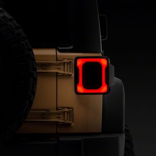 Raxiom for 2007-2018 Jeep Wrangler JK Axial Series Carver LED Tail Lights- Black Housing (Smoked Lens) - Image 9