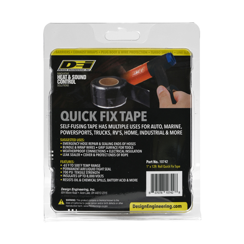 DEI Quick Fix Tape (1in x 12ft) - White - Image 5