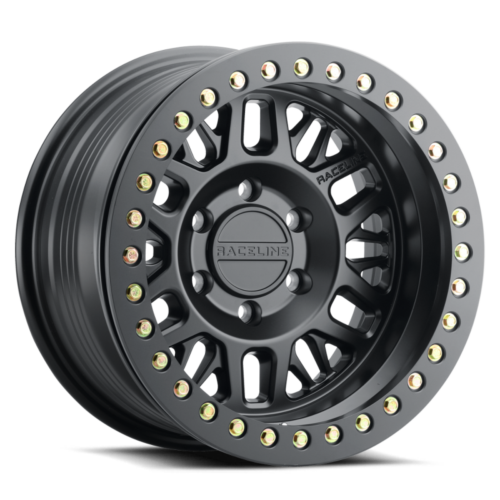 Raceline RT951B Ryno 17x9in / 5x127 BP / -12mm Offset / 83.82mm Bore - Satin Black Beadlock Wheel - Image 3