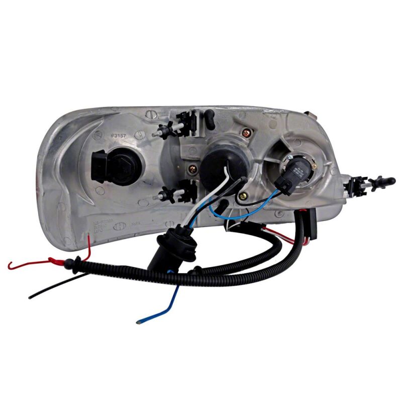 Raxiom for 1997-2003 Ford F-150 LED Halo Projector Headlights- Black Housing- Clear Lens - Image 2