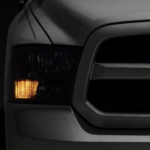 Raxiom for 2009-2018 Dodge RAM 1500 Axial Series Euro Style Headlights w/ Dual Bulb Blk Housing (Clear Lens) - Image 6