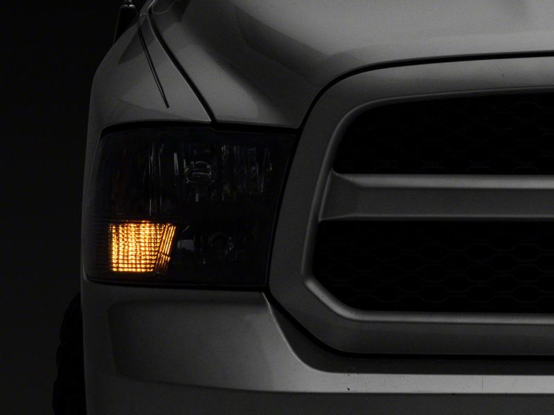 Raxiom for 2009-2018 Dodge RAM 1500 Axial Series Euro Style Headlights w/ Dual Bulb Blk Housing (Clear Lens) - Image 6