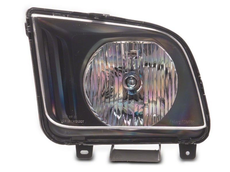 Raxiom for 2005-2009 Ford Mustang Axial Series OEM Style Rep Headlights- Chrome Housing (Clear Lens) - Image 3