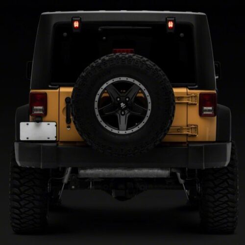 Raxiom for 2007-2018 Jeep Wrangler JK w/ Hard Top Axial Series Rear Window Glass Hinge LED Lights - Image 6
