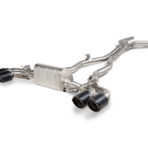 Akrapovic Evolution Line Cat Back (Titanium) w/Carbon Tips for 2021 BMW M8/M8 Competition (F91/F92)