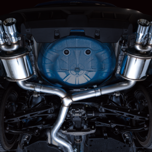 Alternative view of AWE Tuning Touring Edition Exhaust - Chrome Silver Tips for 2022+ VB Subaru WRX
