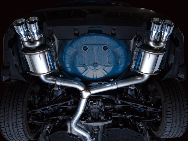 AWE Tuning Touring Edition Exhaust - Chrome Silver Tips for 2022+ VB Subaru WRX - Image 2