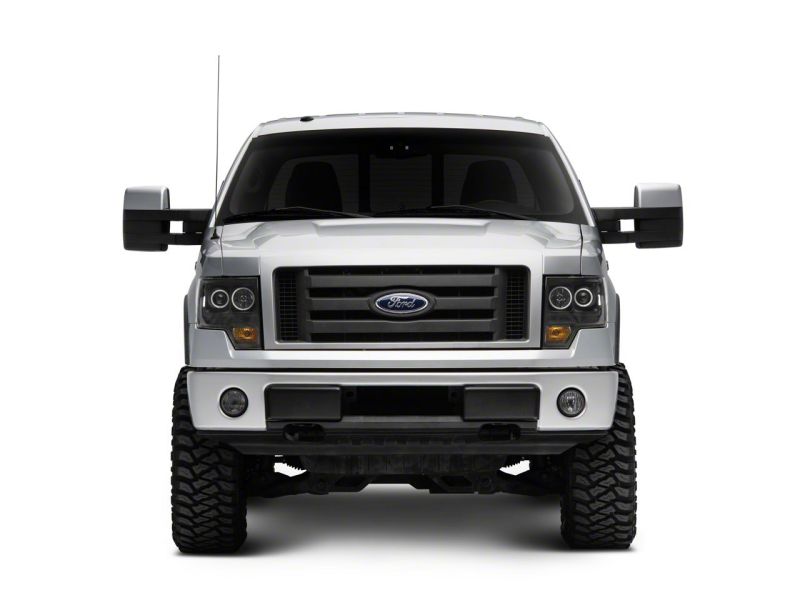 Raxiom for 2009-2014 Ford F-150 Super White LED Halo Projector Headlights- Black Housing (Clear Lens) - Image 9