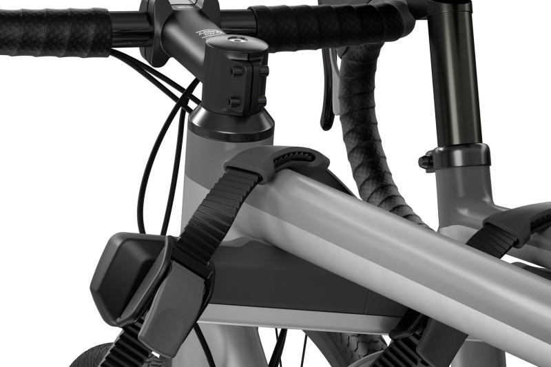 Thule OutWay Hanging-Style Trunk Bike Rack (Up to 2 Bikes) - Silver/Black - Image 6
