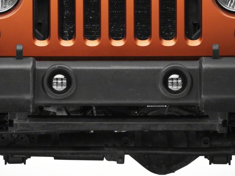 Raxiom for 2007-2023 Jeep Wrangler JK & JL Axial Series Tri-Bar LED Fog Lights- Amber - Image 4