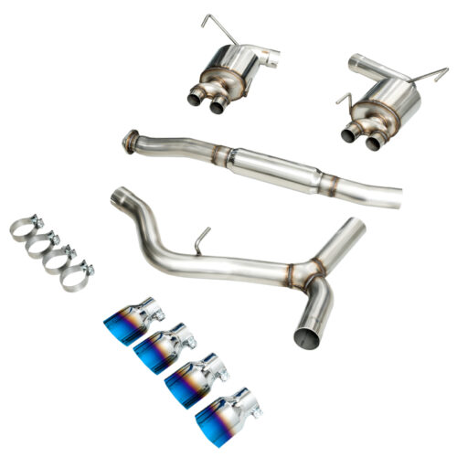 AWE Tuning Touring Edition Exhaust - Vapor Blue Quad Tips for 2015+ VA WRX Sedan - Image 3