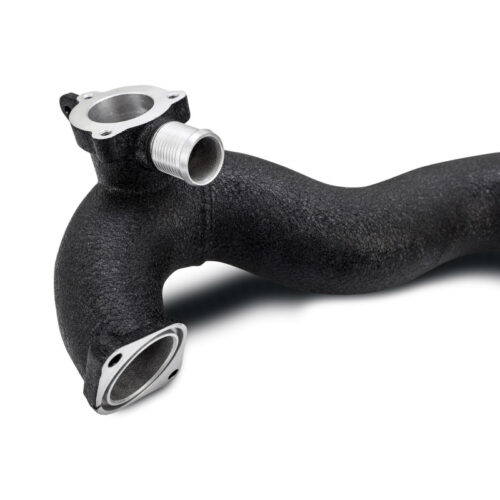 Alternative view of Mishimoto 2024+ Ford Mustang EcoBoost Charge Pipes - Wrinkle Black