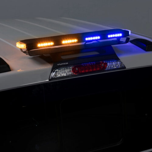 Putco 24In Universal 24In Tri Color Hornet Light (Amber/Blue/White) - LED Stealth Rooftop Strobe Bar - Image 2
