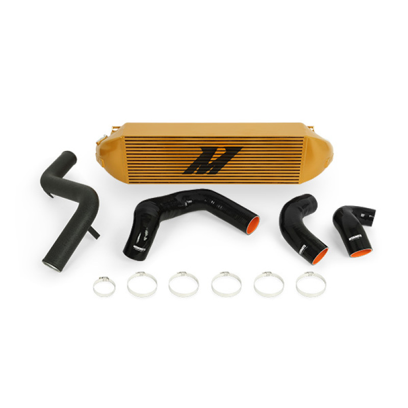 Mishimoto Intercooler w/ Black Pipes for 2013+ Ford Focus ST Gold - Image 2