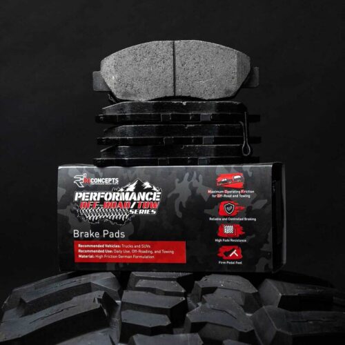 R1 Concepts for 03-24 Toyota 4Runner Rear Performance Off-Road/Tow Brake Pads & Hardware Kit - Image 3