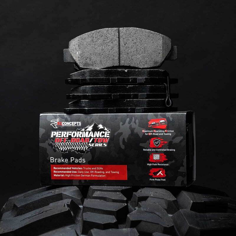 R1 Concepts for 03-24 Toyota 4Runner Rear Performance Off-Road/Tow Brake Pads & Hardware Kit - Image 3