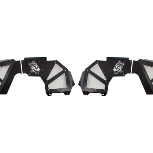 Fishbone Offroad 2018+ Jeep Wrangler JL Front Pair Aluminum - Black Powdercoat Inner Fenders - Image 2