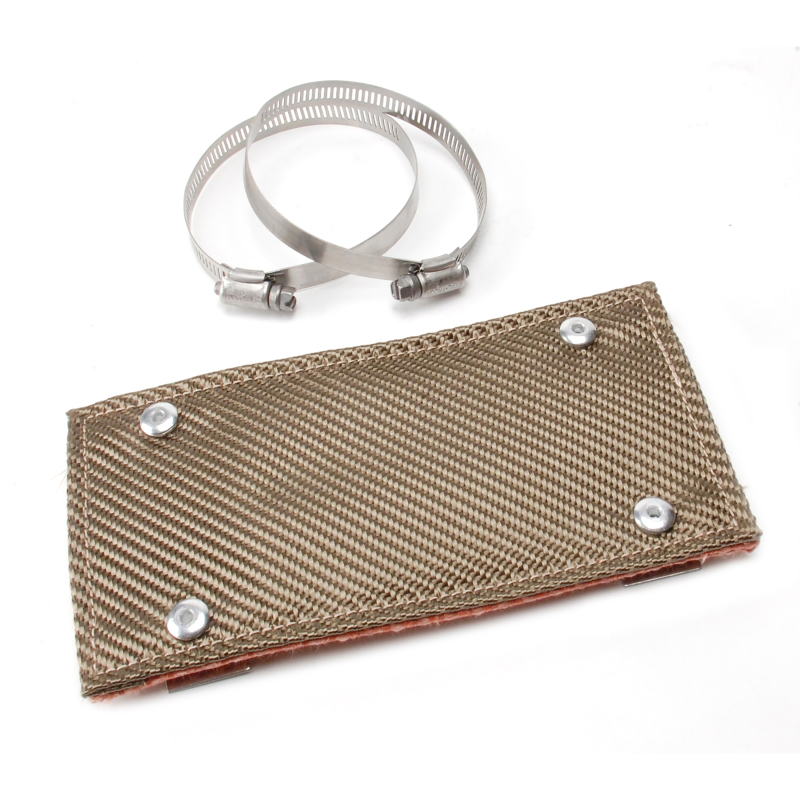 DEI Pipe Shield w/Stainless Steel Clamps - 4in x 8in - Titanium - Image 2