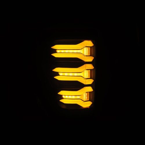 Alternative view of AlphaRex 21-22 Ford F-150 LUXX LED Taillights Black/Red
