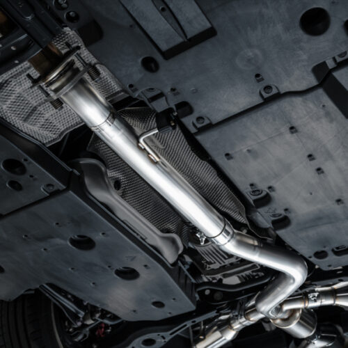 AWE Tuning Track Edition Cat-Back Exhaust - Chrome Silver Tips for 23-24 Toyota GR Corolla - Image 8