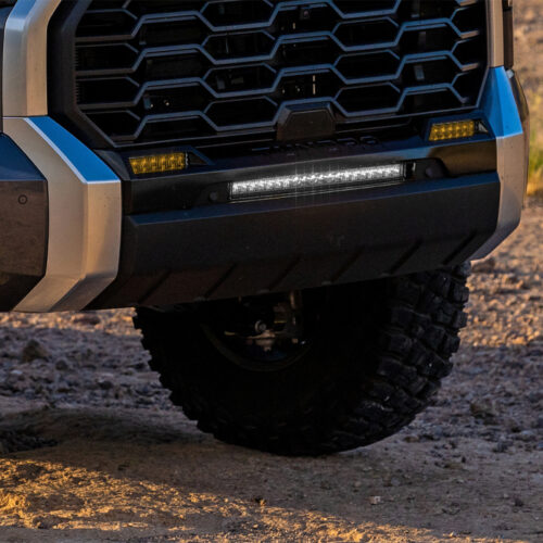 Alternative view of Rigid Industries for 2022+ Toyota Tundra 6in SR-Series Selective Yellow Fog Light Kit