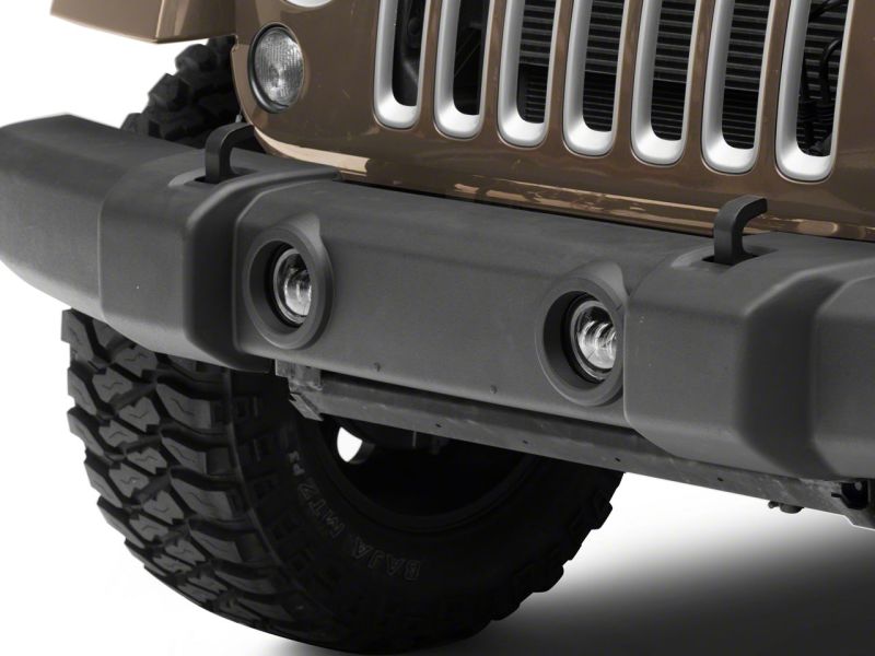Raxiom for 2007-2018 Jeep Wrangler JK Axial Series 4-In LED Devil Eyes Fog Lights w/ Halo - Image 2