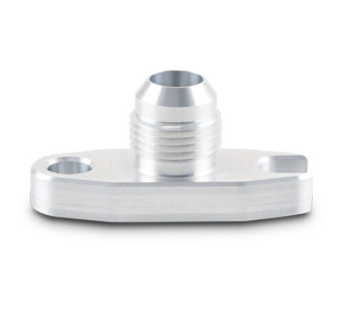 Vibrant 28491 2.00in Bolt Hole -10AN Male Flare Aluminum Oil Drain Flange w/Crowfoot