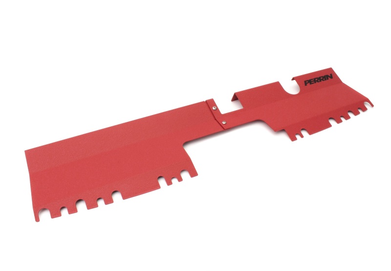 PERRIN 15-21 Subaru WRX/STI Radiator Shroud (Without OEM Intake Scoop) - Red - Image 3
