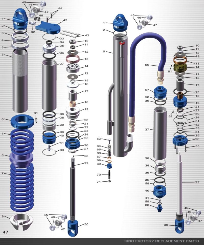 King Shocks KT1091-311 Bearing Spacer 1.750 Mnt Width X .750 Bolt