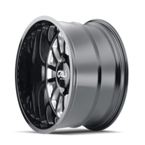 Cali Off-Road 9110 Summit 22x12 / 6x139.7 BP / -51mm Offset / 106mm Hub Gloss Black Milled Wheel - Image 5