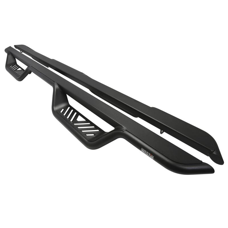 Westin 1999-2016 Ford F-250/F-350/F-450/F-550 Crew Cab Outlaw Drop Nerf Step Bars Textured Black - Image 2