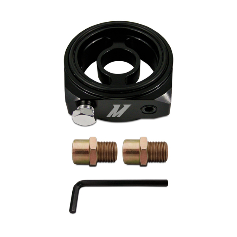 Mishimoto Oil Sandwich Plate Adapter with 3 x 1/8in NPT Ports - Image 2