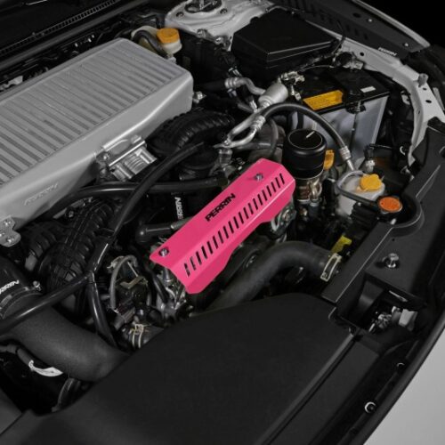 PERRIN 22-26 Subaru WRX Pulley Cover - Hyper Pink (SHORT - For Use w/PERRIN AOS) - Image 5