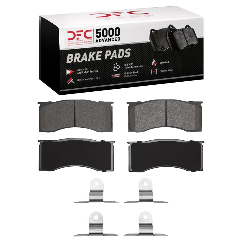 DFC 65-69 Cadillac Eldorado Front 5000 Advanced Semi Metallic Brake Pads and Hardware Kit