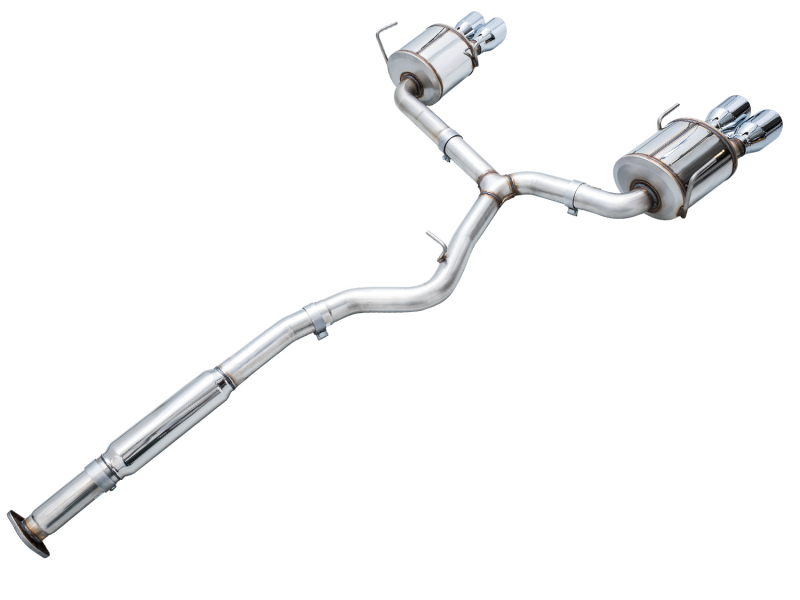 AWE Tuning Touring Edition Exhaust - Chrome Silver Tips for 2022+ VB Subaru WRX - Image 8