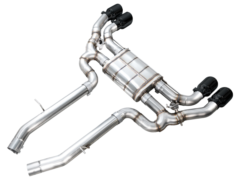 AWE Tuning SwitchPath Axle-Back Exhaust - Diamond Black Tips for 20-25 BMW X3 M/M Comp (F97) AWD - Image 5