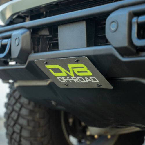 DV8 Offroad 2021 Ford Bronco Capable Bumper Slanted Front License Plate Mount - Image 5