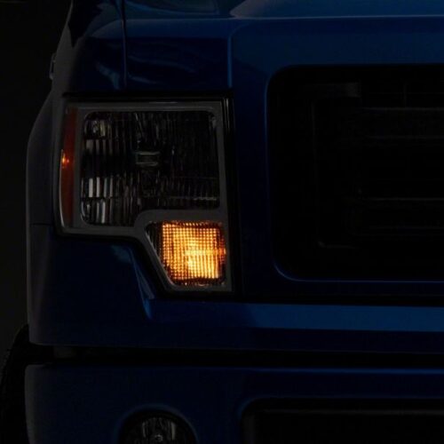 Raxiom for 2009-2014 Ford F-150 Axial OEM Style Rep Headlights- Chrome Housing (Clear Lens) - Image 6