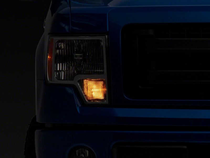 Raxiom for 2009-2014 Ford F-150 Axial OEM Style Rep Headlights- Chrome Housing (Clear Lens) - Image 6