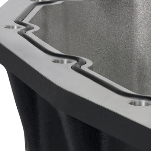 aFe Power Pro Series Engine Oil Pan Black w/Machined Fins; 11-16 Ford Powerstroke V8-6.7L (td) - Image 6
