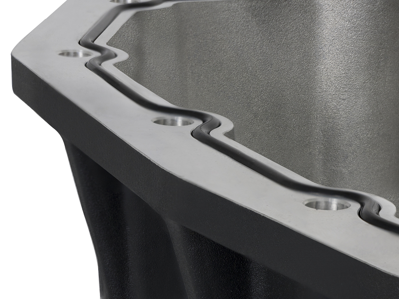 aFe Power Pro Series Engine Oil Pan Black w/Machined Fins; 11-16 Ford Powerstroke V8-6.7L (td) - Image 6
