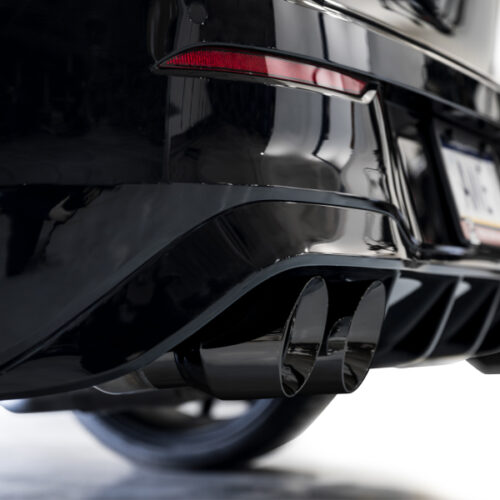 AWE Tuning Touring Edition Quad Exhaust - Diamond Black Tips for MK8 Volkswagen Golf R 3in - Image 7