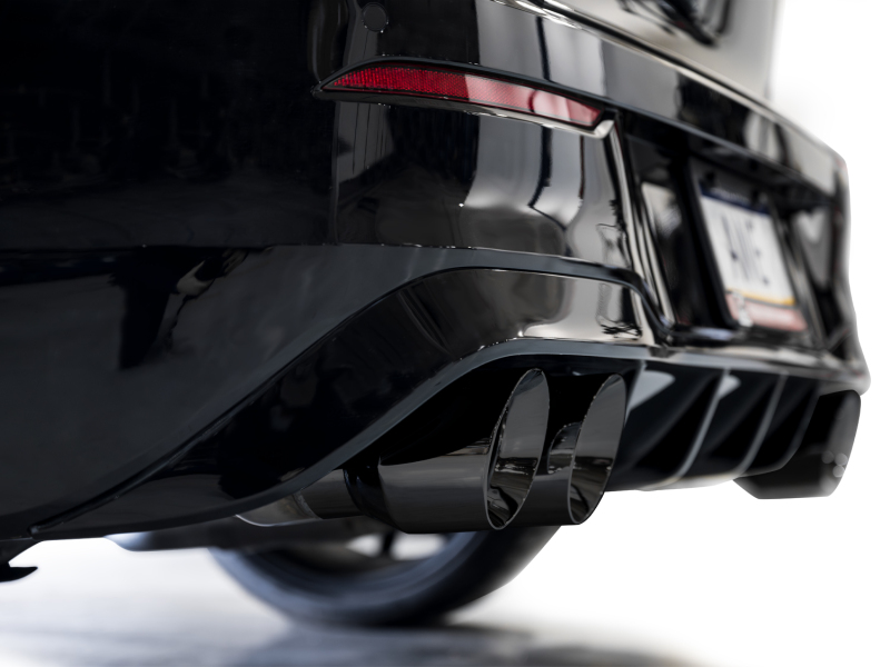 AWE Tuning Track Edition Quad Exhaust - Diamond Black Tips for MK8 Volkswagen Golf R 3in - Image 7