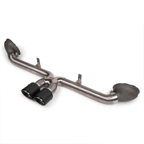 Fabspeed Porsche 992 GT3 / GT3 RS TITANIUM Supercup Cat-Back Exhaust System Non valved (2022+) - Carbon Fiber Tips - Image 3